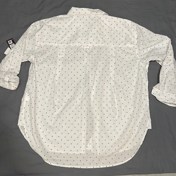 GLORIA VANDERBILT The Amanda shirt, White button up XL NWT - Picture 16 of 16